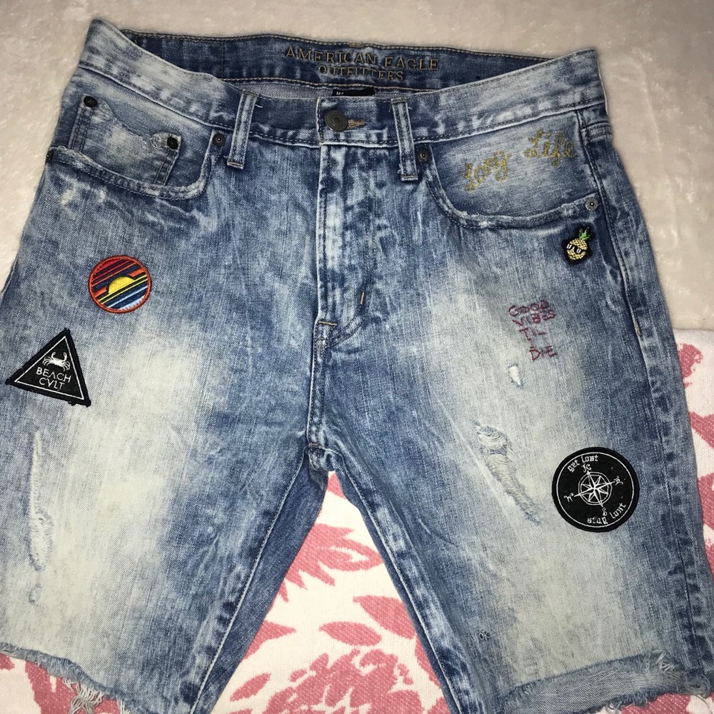 Denim shorts